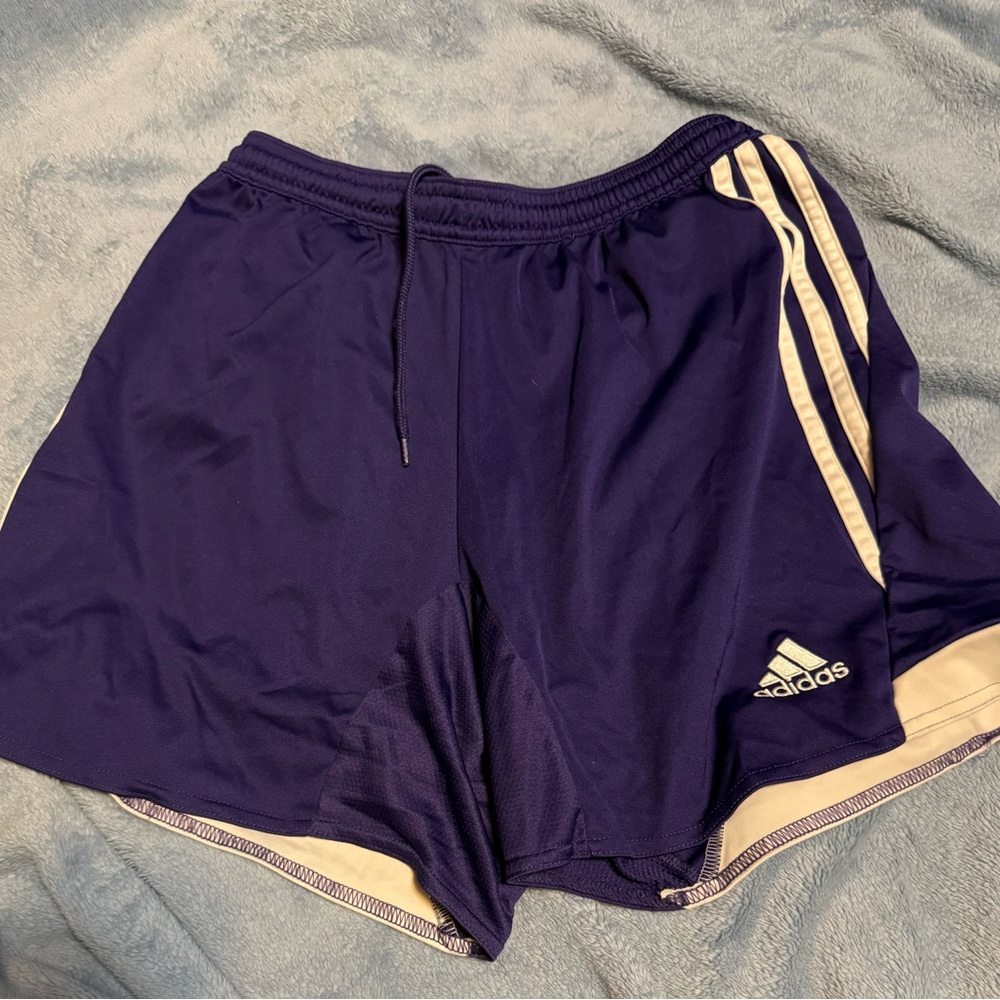 Adidas Women's purple and White Athletic Shorts